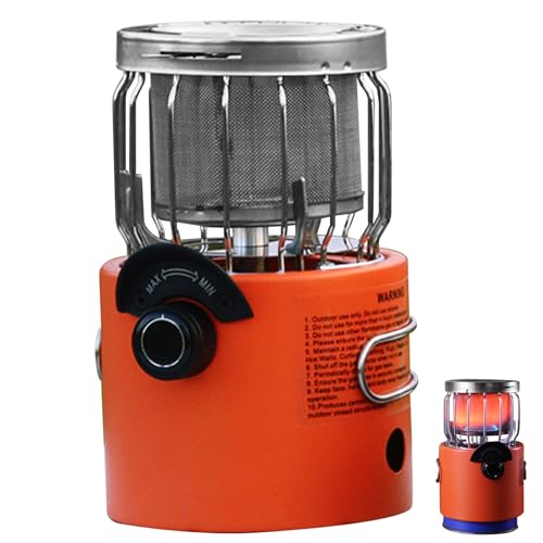 Pesoncarl Réfonce de Tente, Chauffage au Propane, Chauffage de Butane Portable, poêle à Faible consommation de Camping poêle à Faible Bruit Chauffeur d'amortisseur réglable Compact pour extérieur