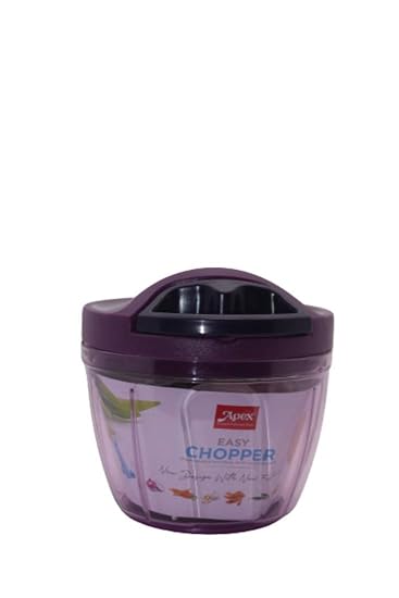 Apex Easy Chopper Unbreakable Plastic with Sharp Blades Assorted (Purple)