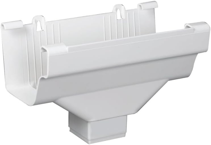 Amerimax M0506 Drop Outlet, top view showing opening