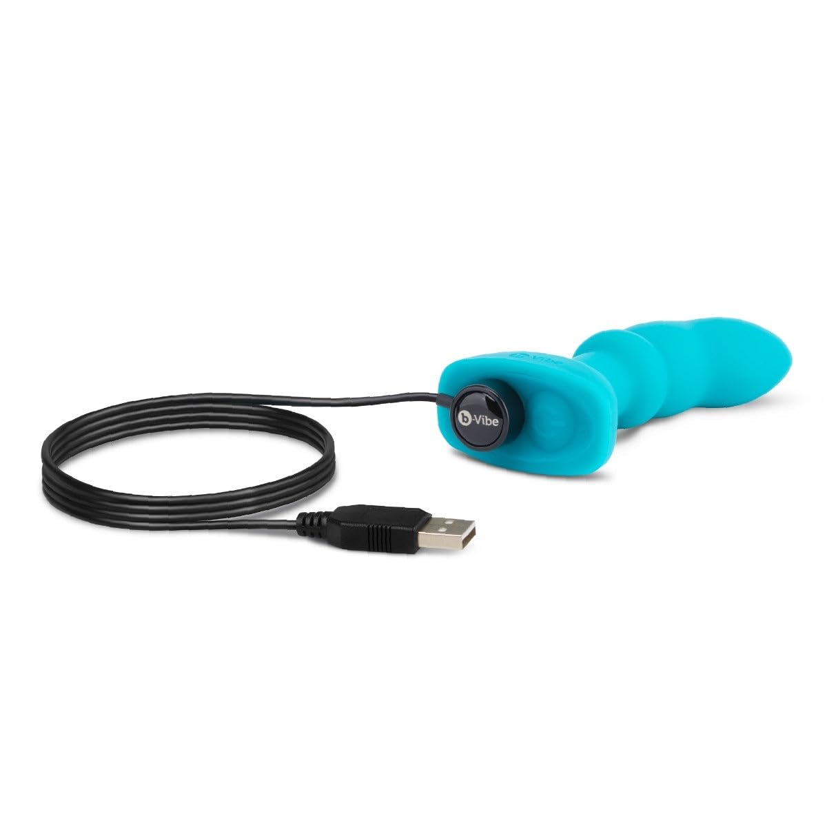 b-Vibe Spina P-Spot con telecomando - Massaggiatore prostatico vibrante e rotante, 6 velocità, 7 modalità di riming, telecomando wireless, silicone sicuro per il corpo