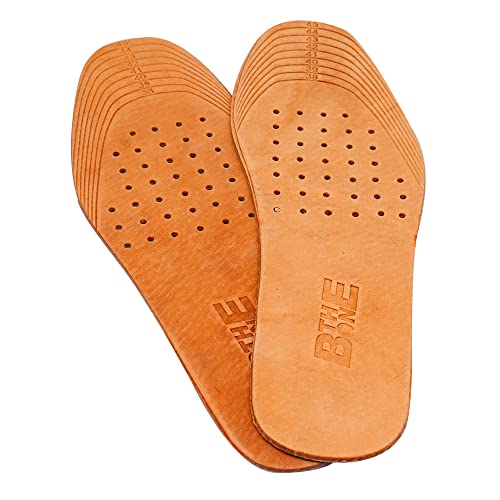 Image of Absorbent Ultra Thin Pigskin Leather Insoles for Stinky Feet-Foot and Shoe Odor Inserts for Shoes-Cinnamon Inserts and Flats for Sweaty Feet and Hyperhidrosis (16 Pair (Pack of 1))
