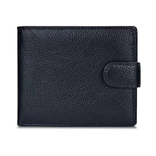 Cartera para hombre Bifold Cartera Flip Wallet PU Cuero sintético Slim Bifold Cartera Monedero de gran capacidad Diseño simple Almacenamiento de tarjetas Cuadrado Regalo de negocios Carteras para