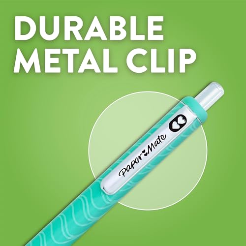 Paper Mate InkJoy Gel Pens, Fashion Barrels, Retractable, Medium Point (0.7mm), Black, 6 Count by Paper Mate - Image 4