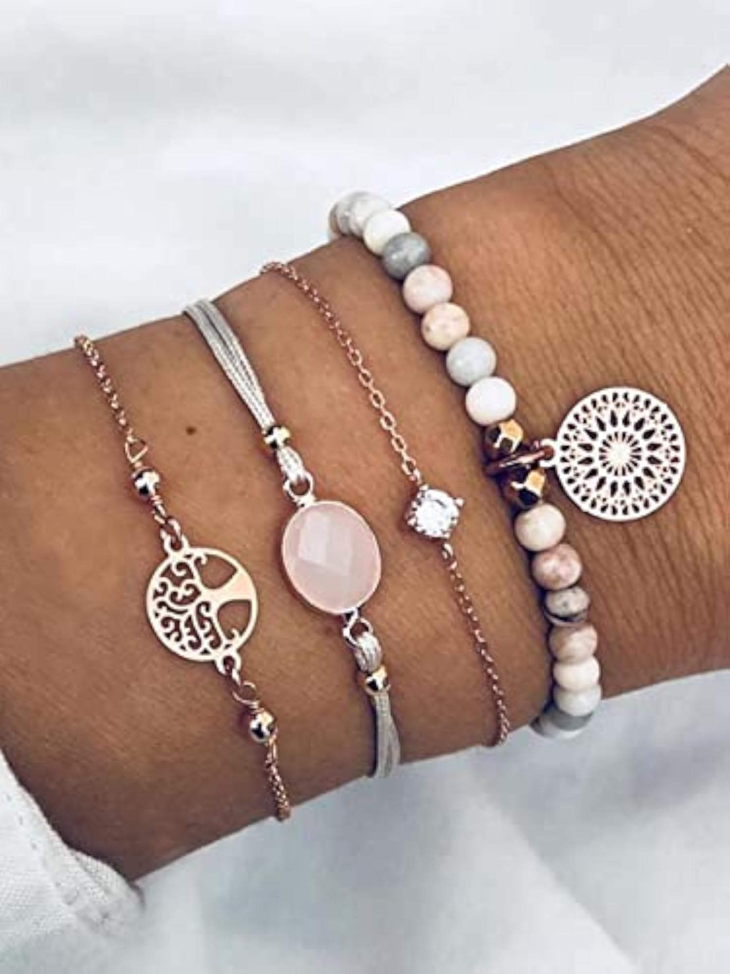 Layered Bracelet with Plating
