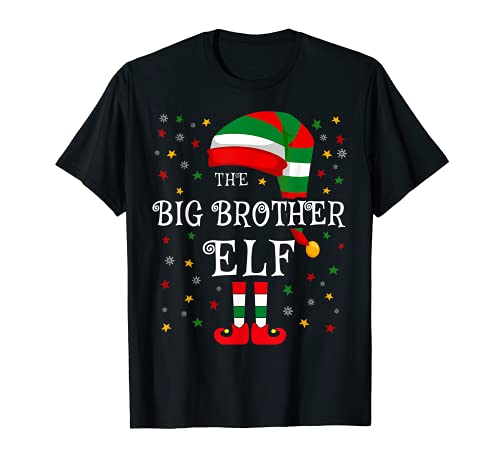 The Big Brother Elf Shirt Christmas Family Matching Group Maglietta