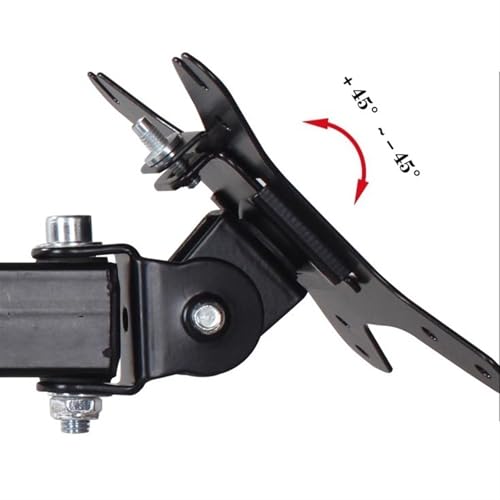 Support de bureau pour moniteur contre le mal de dos : bras réglable double écran acier - 6
