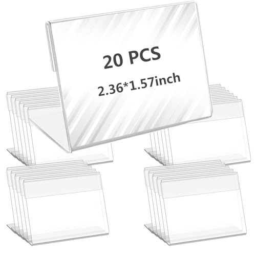 ZOUZJUN Mini Acrylic Sign Holder, 2.36