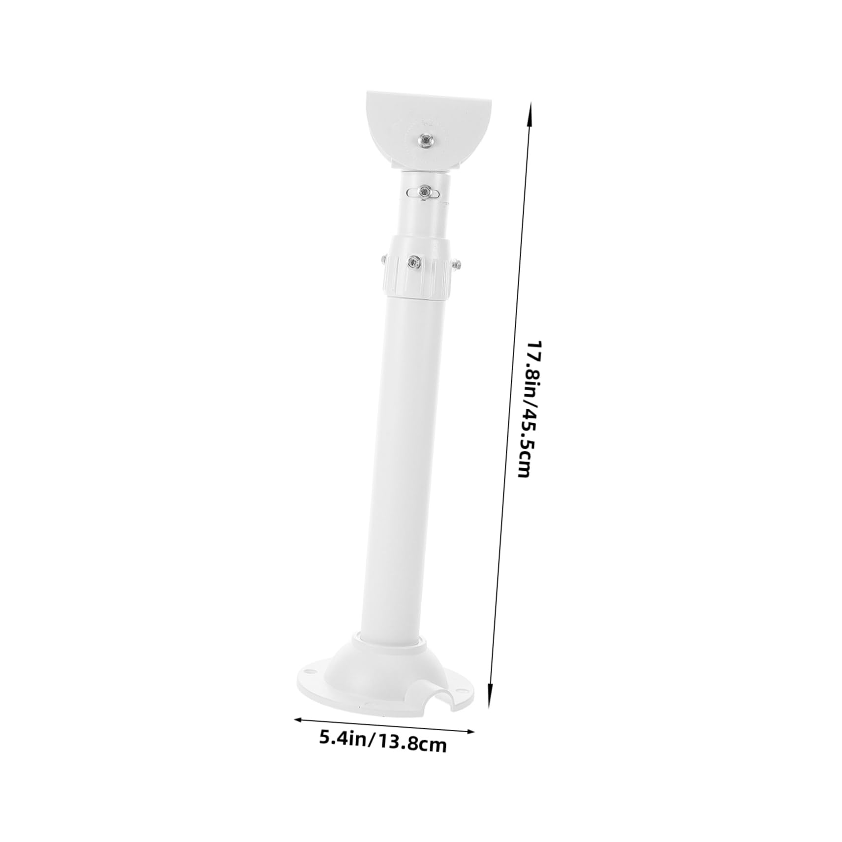 SHINEOFI Supporto per Telecamera Sorveglianza Esterno e Interno in Lega di Alluminio Rotazione 360° e Inclinazione 90°, Struttura Robusta e Design Unico per Telecamere Dome
