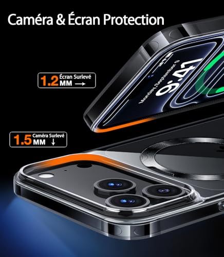 Coque iPhone 17 Pro antichoc résout les chutes et stabilise MagSafe