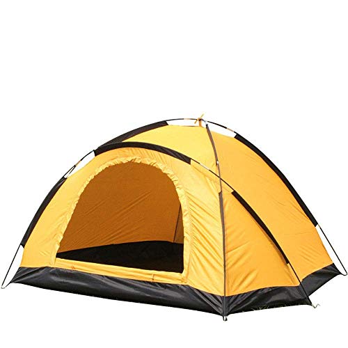 Tente de camping 3-4 personnes imperméable double couche pour randonnée et pêche sauvage