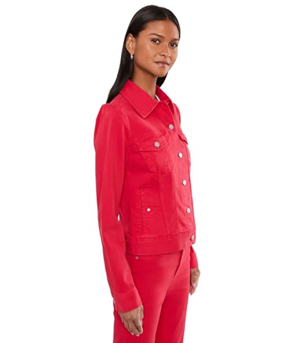 Image of Liverpool Classic Denim Jacket in Stretch Slub Twill