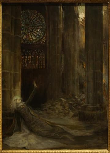 Poster Intérieur de la Cathédrale Rochegrosse : Grand Art Mural pour Salon Élégant