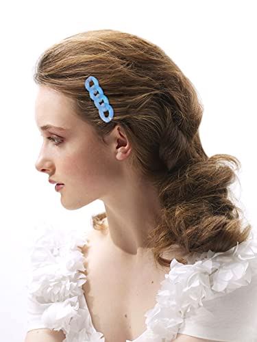 Chain Alligator Hair Clips Set of 4, Stylish Accessories