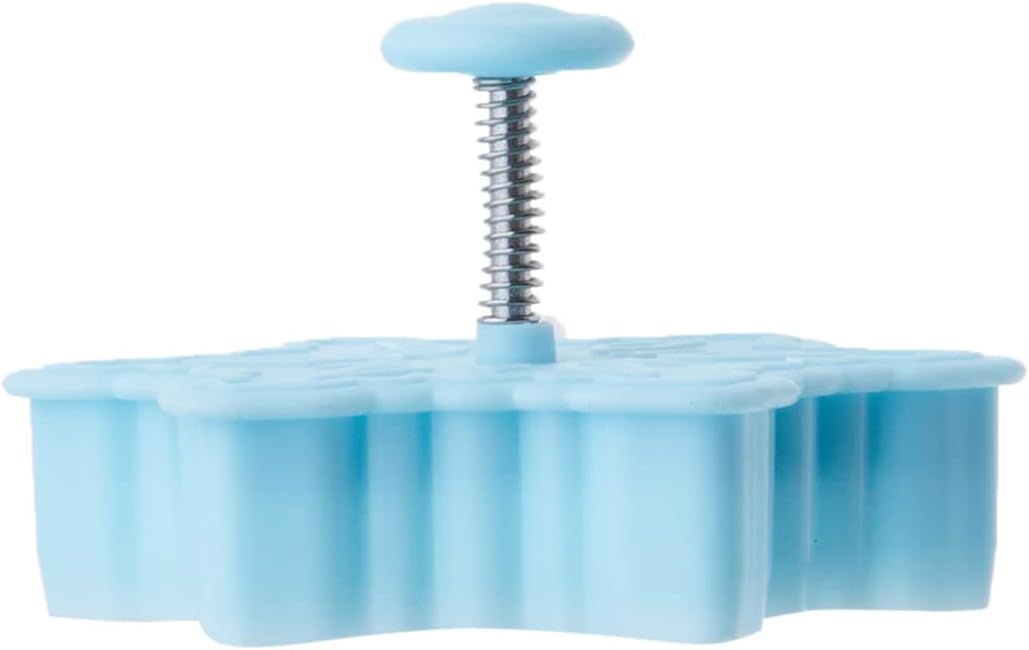 CybrTrayd RM-0403 R&M Snowflake 2.75" Cookie Stamper, Blue