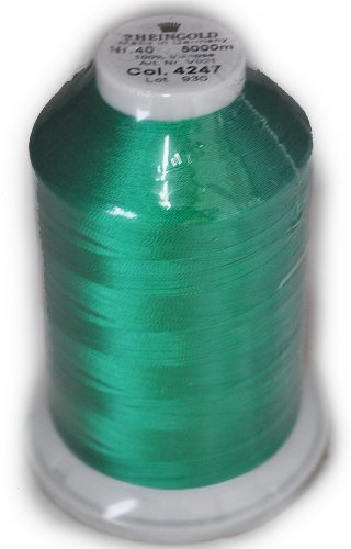 Hilo Rheingold Rayon 4247 Verde Green Peacock 901404247 miniatura 1