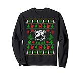Meow Cat Christmas Ugly Sweater For A Cat Lover Sweatshirt