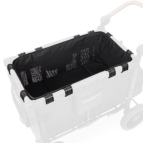 Image of WonderFold Lounger - Portable Stroller Wagon Seat with Removable Baseboard - Comfortable Single Baby Bassinet Insert - W2