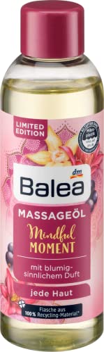 Balea Massageöl Mindful Moment mit blumig-sinnlichem Duft, 100 ml (Limited Edition)
