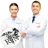 Personalized Embroidered Lab Coat for Men and Women with Medical Specialty ICON & Name, Custom Text, and 13 Thread Colors - Professional and Stylish!