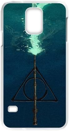 Harry Potter Deathly Hallows Magic Wand Pattern Vintage Cool Personalized Blue Case For Samsung Galaxy S5 - Custom Personalized Hard Plastic Phone Case Shell Back Cover Protective Case