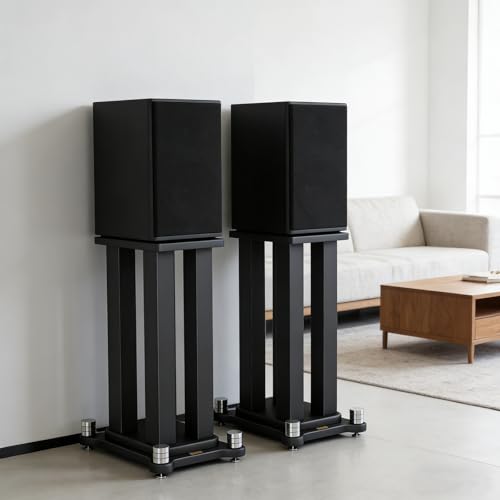Pangea Audio LS300 - Supporti Per Diffusori Da Pavimento In Acciaio (36") - Coppia, Riempibili, Carico Max 22 Kg