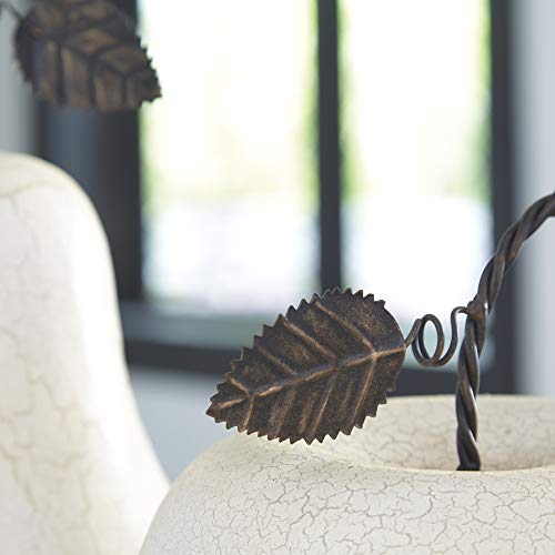 Signature Design By Ashley Bidelia 2 Piece Metal Apple Fruit Sculpture Set, Beige #TOP3