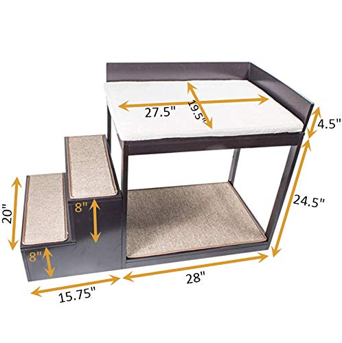 Penn-Plax Buddy Bunk – Multi-Level Bed And Step System For Dogs And Cats – Practical And Accommodating For Modern Homes (Dogf60) #TOP2