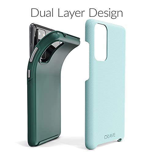 Image of Crave for Samsung Galaxy S20 FE Case, Shockproof Protection Dual Layer Case for Samsung Galaxy S20 FE 5G (6.5 inch) - Aqua