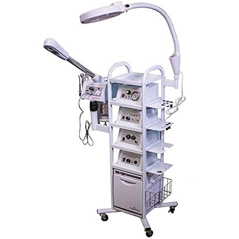 14 in 1 T4 Facial Machine with Glass Jar Steamer and Flexible Magnifying Lamp Cover