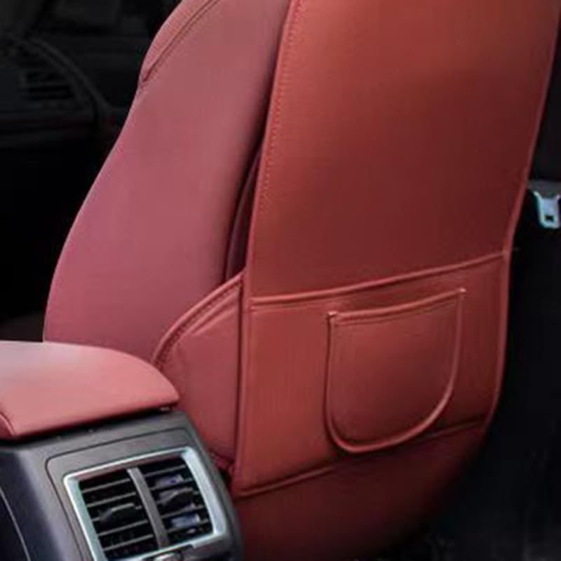 Protezione per Schienale Sedile Auto per Jeep Compass, Impermeabile Posteriore Auto Organizzatori Tasche Kick Mats Auto Accessori,D-2PCS