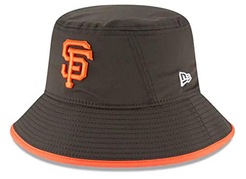 New Era Authentic MLB 2019 Clubhouse Collection Bucket Hat Stretch Fit : One Size Fit Most (San Francisco Giants) Blue