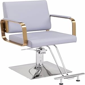 Barber Beauty Salon Spa Equipment, Barber Chair Salon Beauty Styling Chair for Beauty Shop, Reclining Barber Chair, Salon Chair PVC Load-Bearing, Adjustable Chair for Professional Salons and Barbers