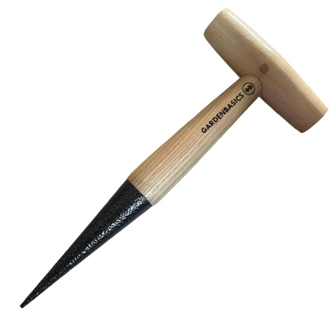 Hand Dibber for Plants | Dibbler Tool for Planting | Garden Hole Punch Tools for Planting Seeds | Heavy Duty Seed Dibber Tool | Sow Dibble with Wood Handle | Gardening Tools for Home