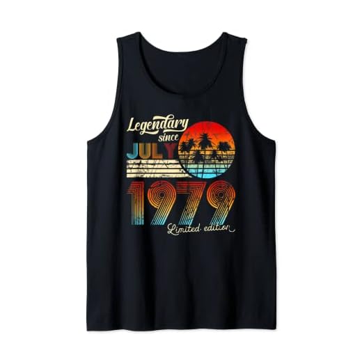 Legendario De Cumpleaños Desde Julio De 1979 Regalo Camiseta sin Mangas