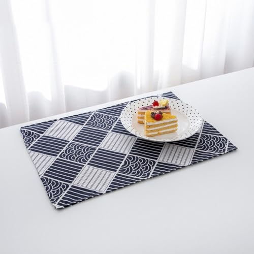 Napperon Japonais de Qualité Durable | Set de Table Vagues d'Océan