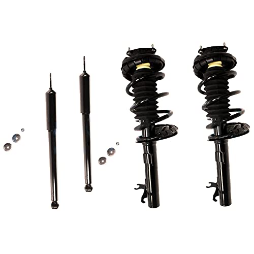 HAOOEAN Coilovers Coil Spring Accessories Complete Assembly Kit Amortiguadores Parts, 4pcs Front Rear Side Front Suspension Shock Absorber Strut 171504 171505 5796