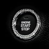 JessicaAlba® Car Engine Start Stop Ignition Key Ring Car Auto Interior Decoration For Ford F150 F250 F350 Fusion Edge Escape Kuga Expedition Explorer MUSTANG