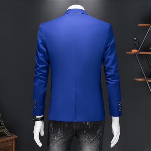 Generic Men Business Blazer Solid Color Suit Work Clothes Clothing Tuxedo Jacket2
