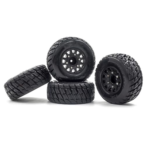 Pneus pour camionnettes RC universels anti-patinage avec jantes à triple hexagone inclus