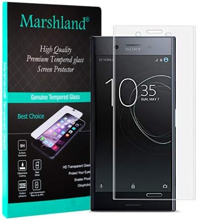 MARSHLAND 3D Screen Protector Anti Scratch Bubble Free Edge to Edge Tempered Glass Compatible for Sony Xperia XZ (Transparent)