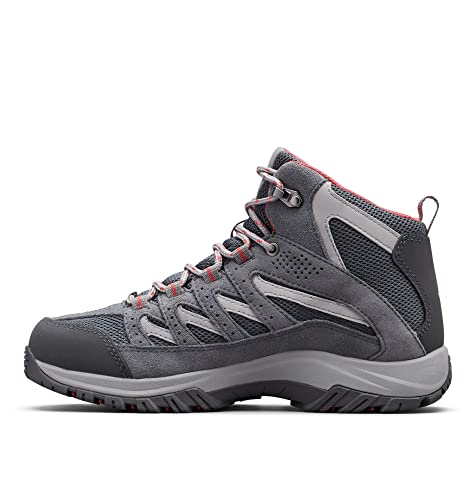 Image of Columbia Women's Crestwood Mid Waterproof Hiking Boot Shoe, Graphite, Daredevil, 8 Regular US