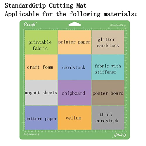 Ecraft CUTTING MAT FOR CRICUT Include Stronggrip/Standardgrip/Lightgrip (3 Pack) Flexible Square Gridded Quilting Cut Mats Replacement thumb #4