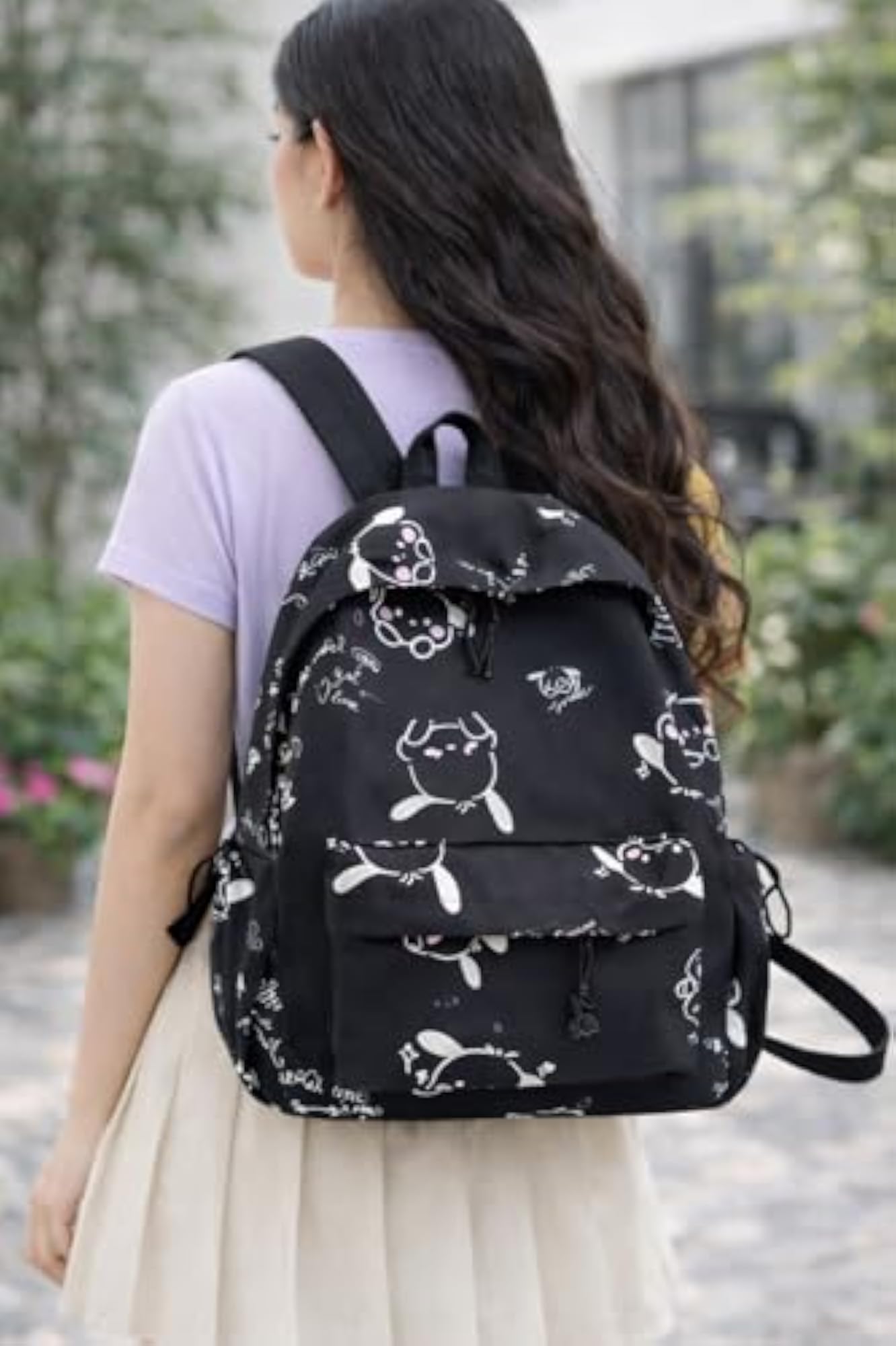 Trendy Printed Girls School Bag, Stylish College Backpack