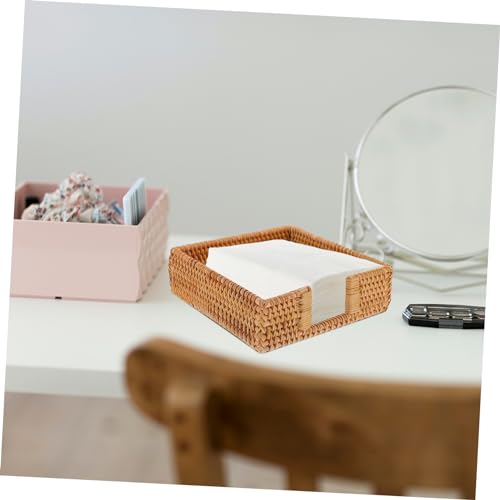 Boîte à serviettes en rotin tressé Mobestech pour table