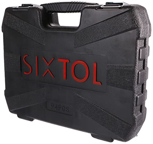 Miniatura 5 de Sixtol Tool Set 94 Juego De Herramientas 94uds Gola En Maletín Trinquete De 1 4 Y 1 2 Cierre De Metal