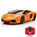 QUN FENG RC Car 1:18 Lamborghini Aventador Radio Remote Control Cars Electric Car Sport Racing Hobby Toy Car Grade Licensed Model Vehicle for Kids Boys and Girls Best Gift (orange)
