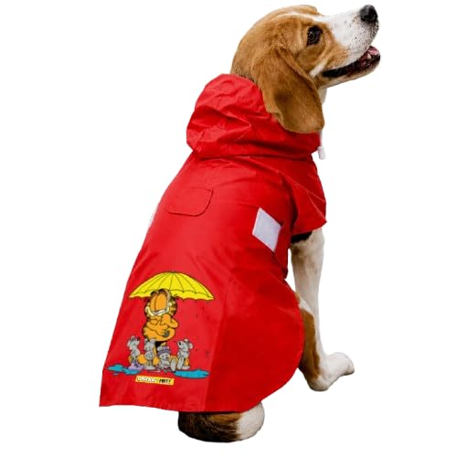 Image of Mutt of Course Garfield Collection Dog Raincoat | Extra Large Size for Large Dogs