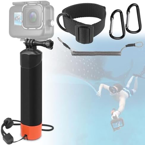 TUZHE Schwimmer Handgriff Set Für GoPro - 23-teiliges Unterwasser-Kit Mit Filtern