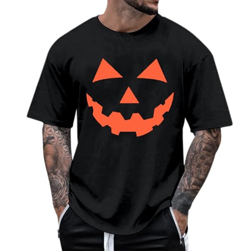 Image of T-Shirts for Men Short Sleeve Summer T-Shirt Outdoor Leisure Shirt Urban Tops Breathable Stylish T Shirt Sport Streetwear Men's Sports Shirt Men's T-Shirt, black, S