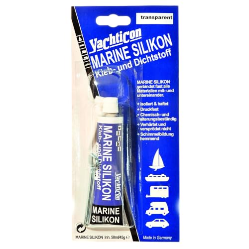 Silicone marine transparent pour rénover les hublots de bateau 310ml